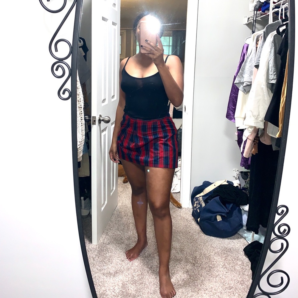 Checkered skort